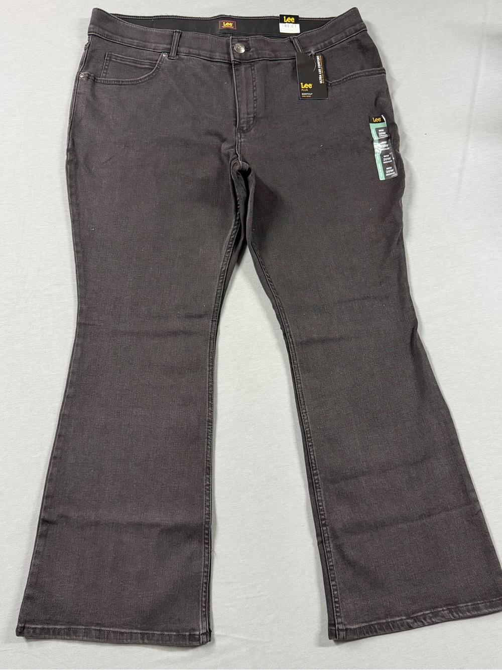 Lee Plus Ultra Lux Flex Motion Bootcut Jeans 20W Black NWT